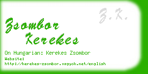 zsombor kerekes business card